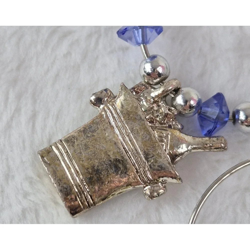 Weighty Silver Trinket Charm‎ Drink Markers Wine Themed Entertaining Barware